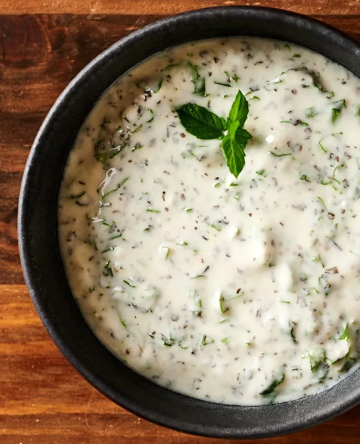 Fresh Mint Raita (serves 8-10)